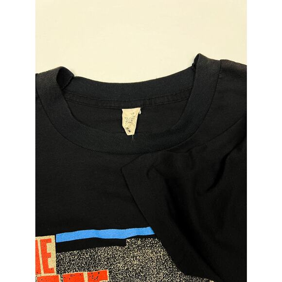 Vintage 1989 Jeff Healey Band Tour Tee See the Light World Tour Black M - Picture 5 of 5